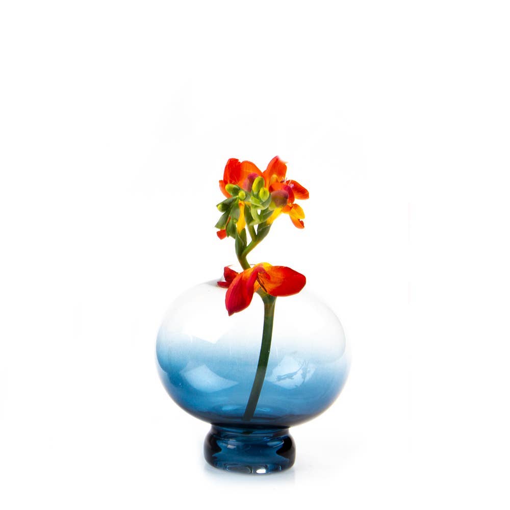 Lantern - Hand Blown Contemporary Glass Flower Vase