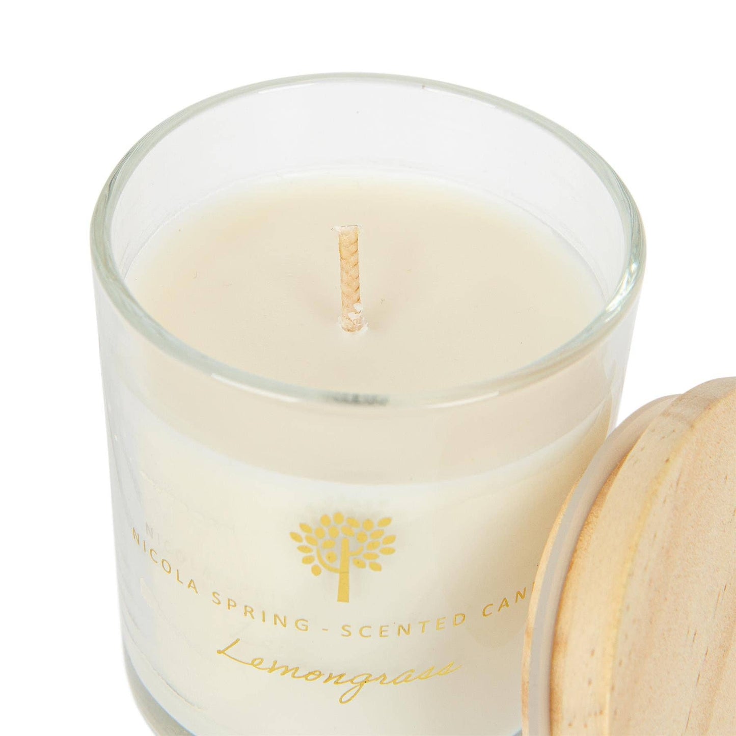 Lemongrass 130g Soy Wax Scented Candle - By Nicola Spring