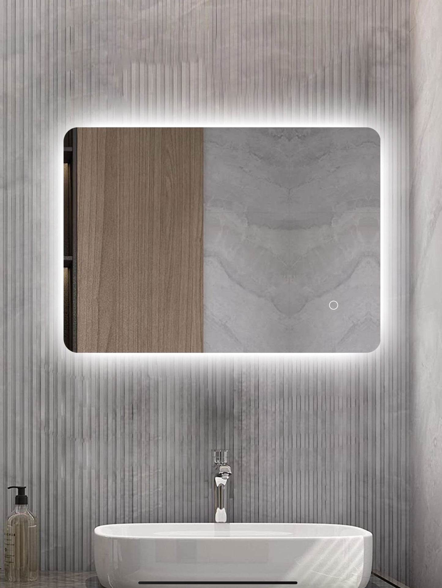 Edge Steam Free Mirror/Colour Changing