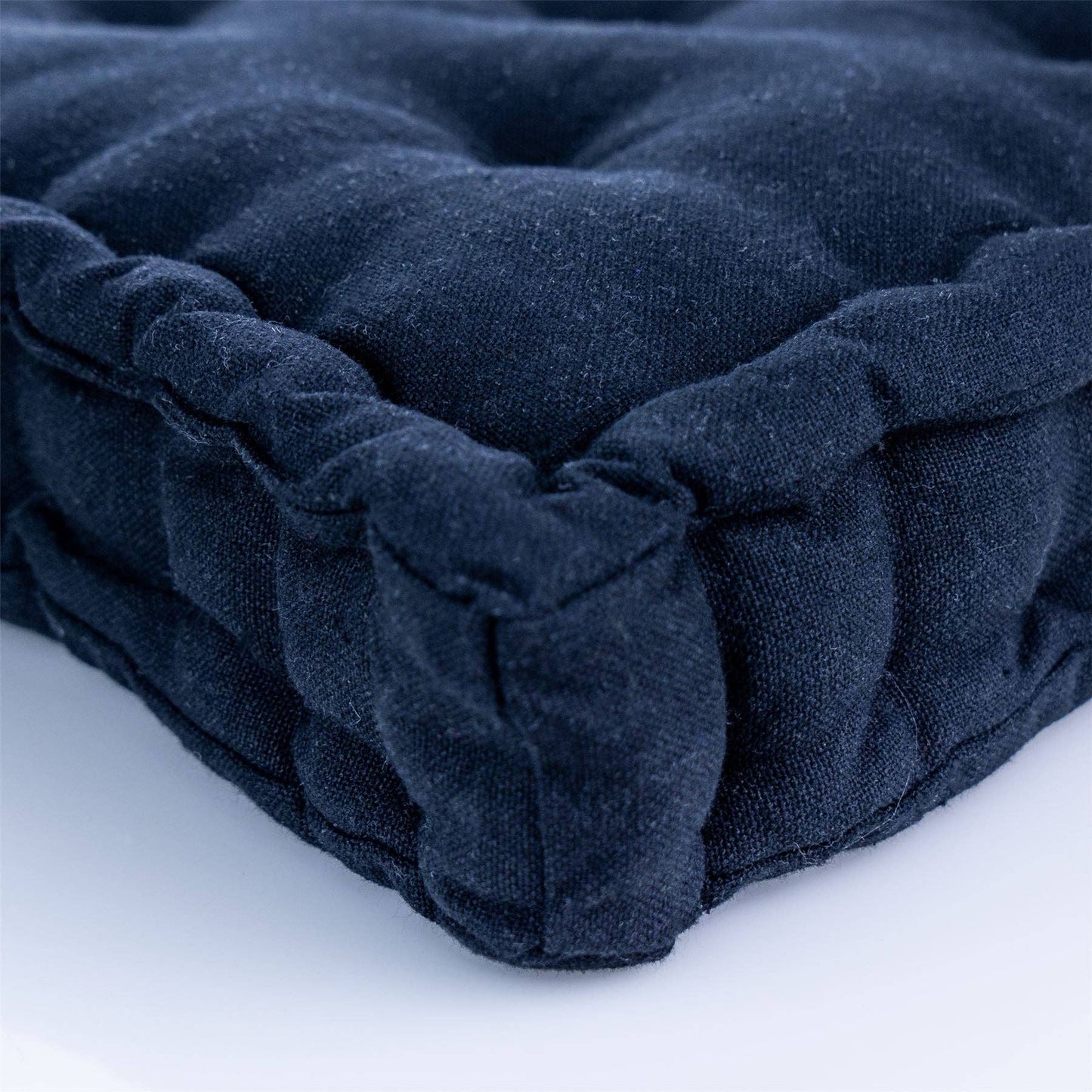 Nicola Spring French Mattress Dining Chair Cushion - Black