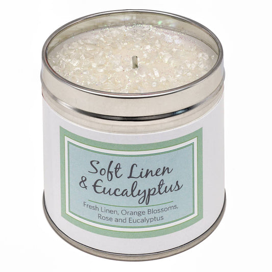 SERIOUSLY SCENTED CANDLE – SOFT LINEN AND EUCALYPTUS
