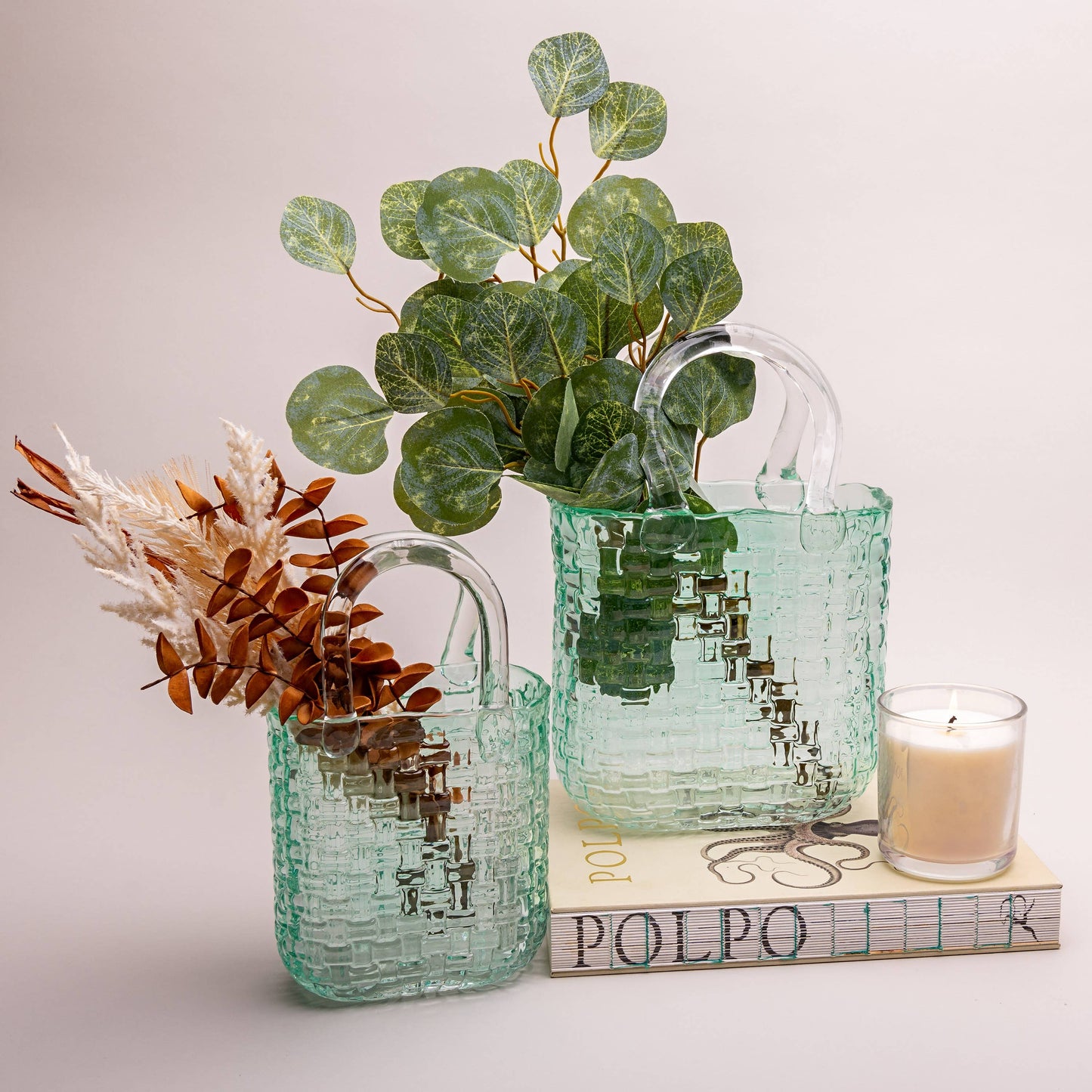 Handbag Vase - Teal