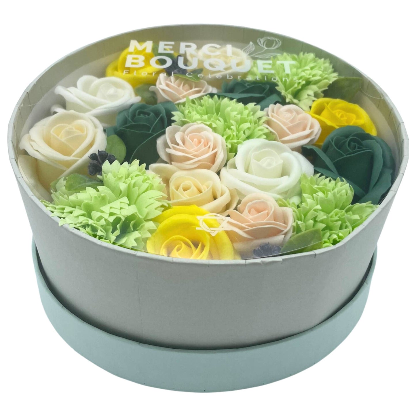 Round Box - Spring Celibrations - Yellow & Greens