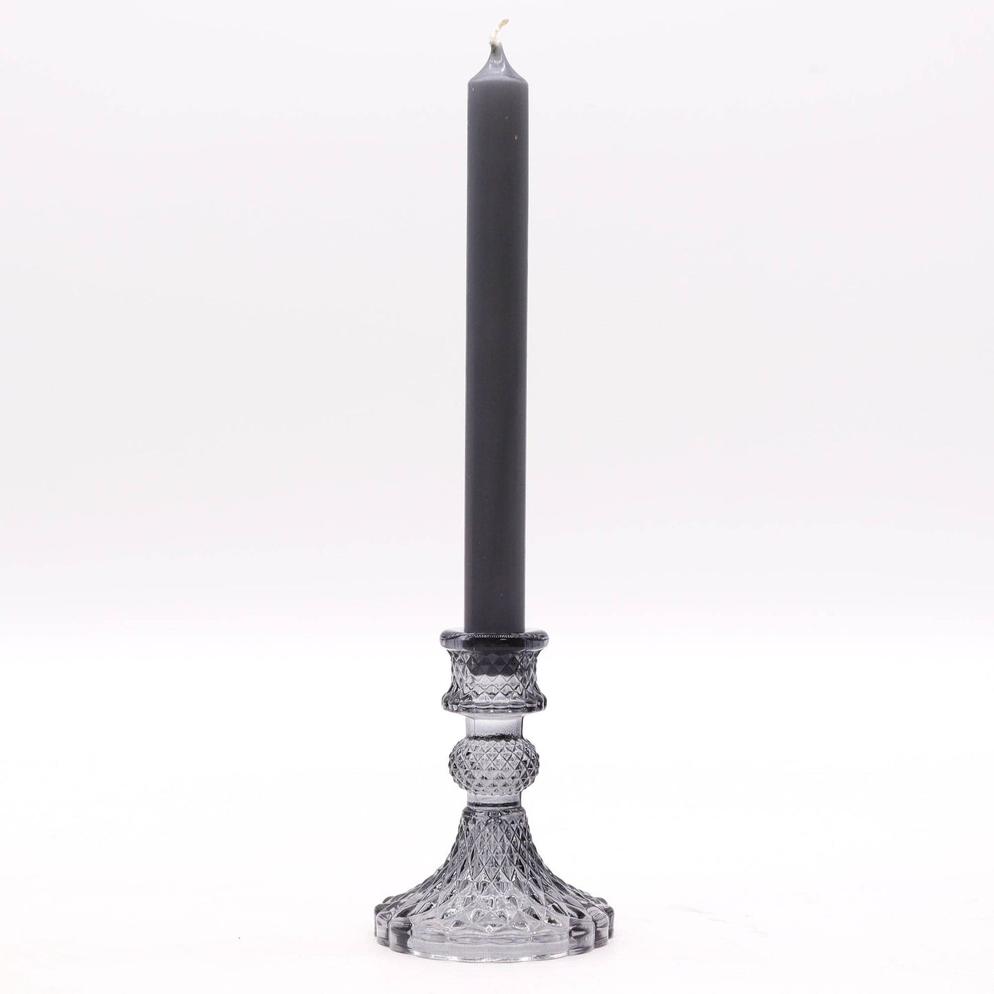 Vintage Candle Holder - Midnight Grey