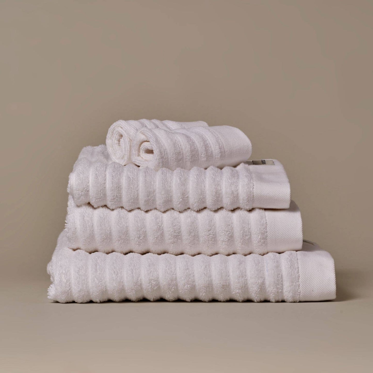 Ribbed Organic Cotton Bath Towels & Face Cloths