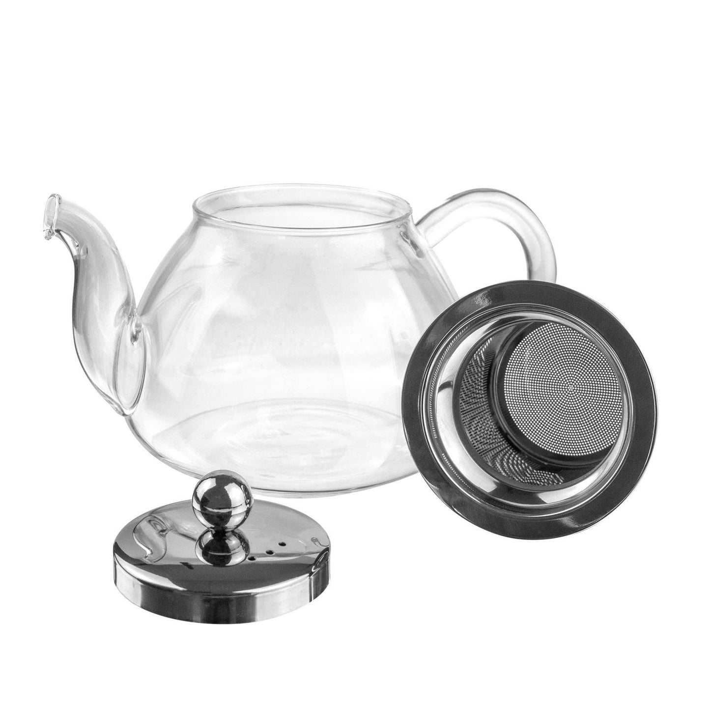 Argon Tableware Clear Glass Infuser Teapot - 700ml