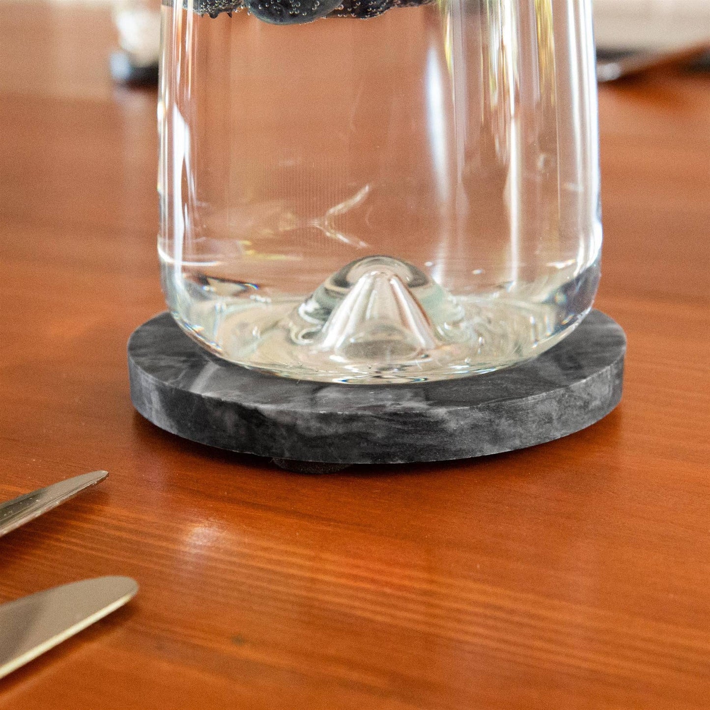 Marble Round Coaster - 10cm - By Argon Tableware