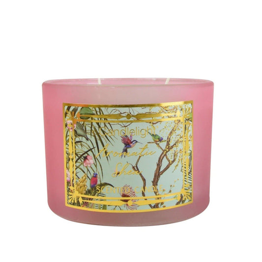 Candlelight Chinoiserie 2 Wick Wax Filled Candle Pot