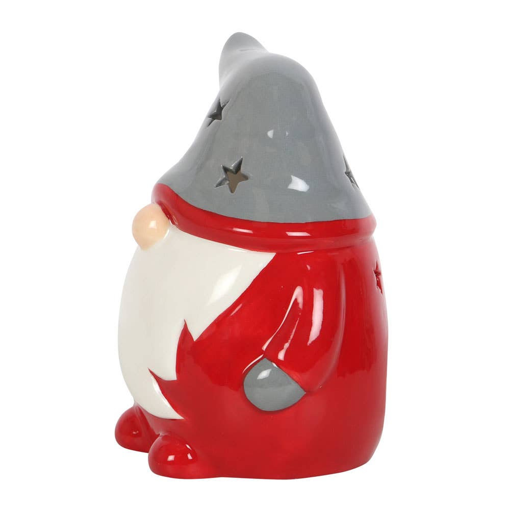 Red and Grey Christmas Gonk Tealight Holder