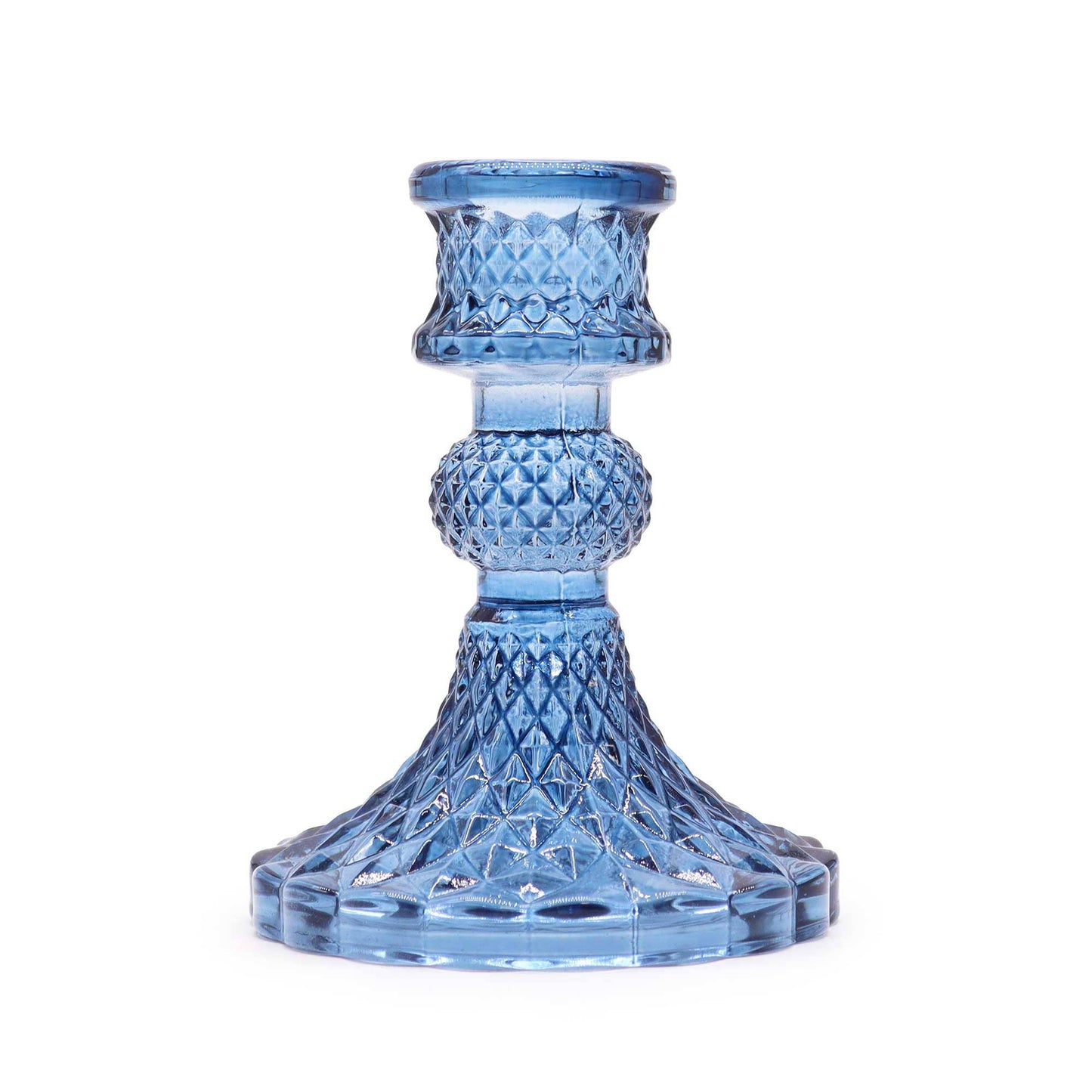 Vintage Candle Holder - Royal Blue