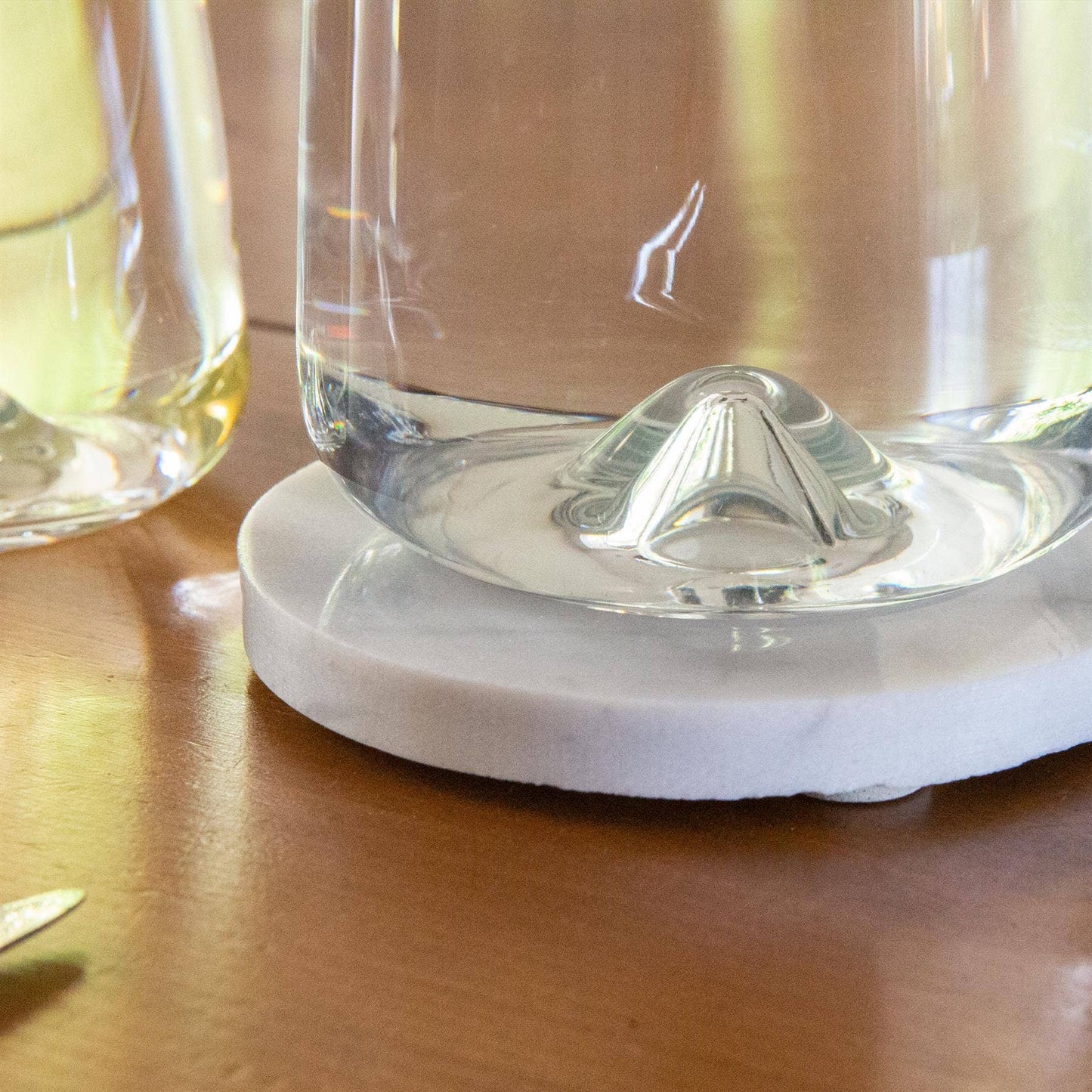 Marble Round Coaster - 10cm - By Argon Tableware