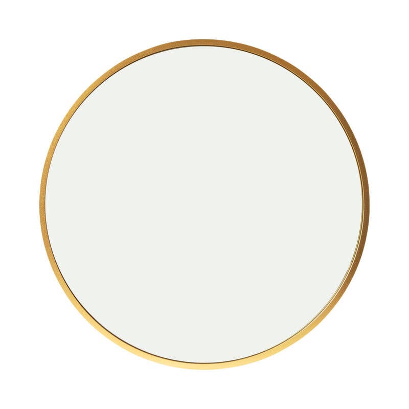 Reflection Mirror with brass frame - 50 cm