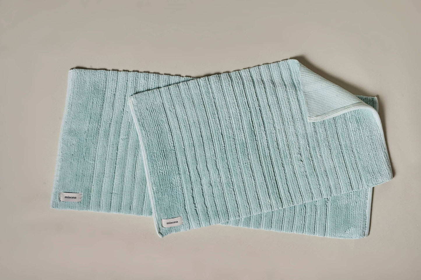 Organic Cotton Bath Mat & Bath Runner - Non Slip, Super Soft