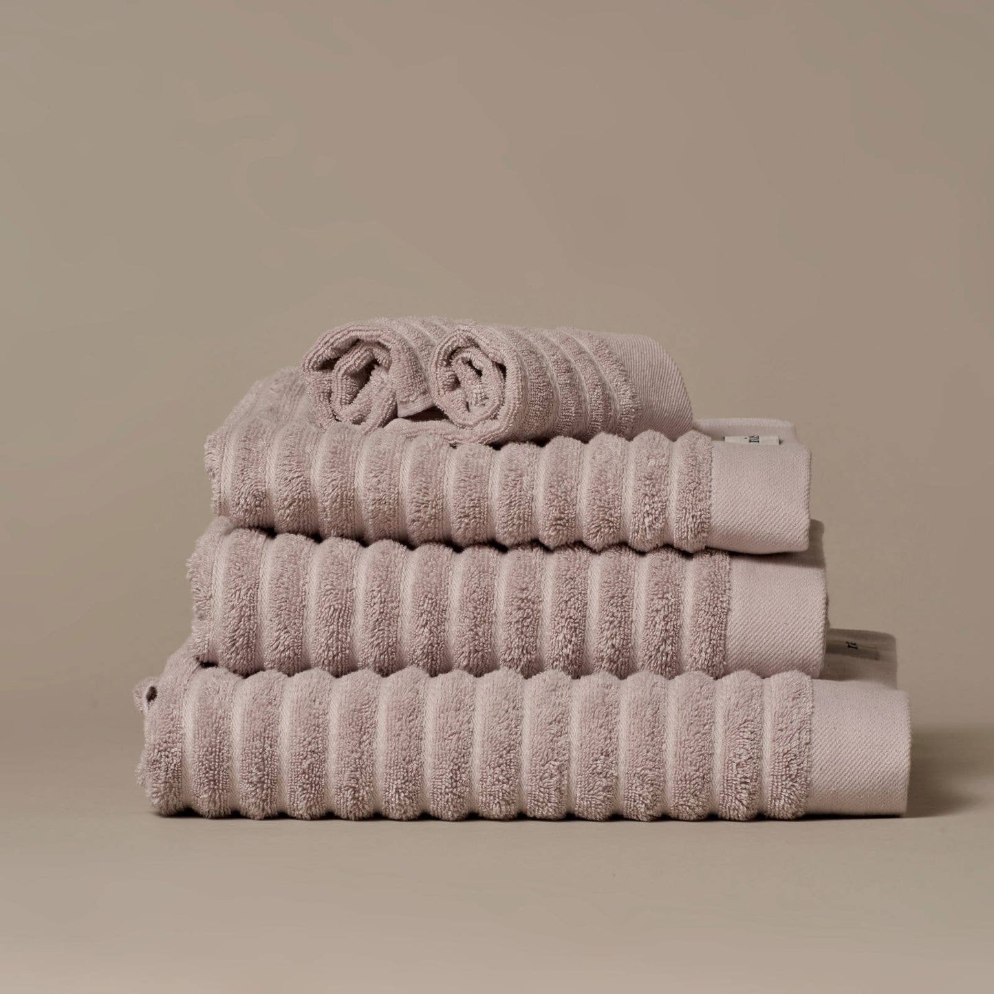 Ribbed Organic Cotton Bath Towels & Face Cloths