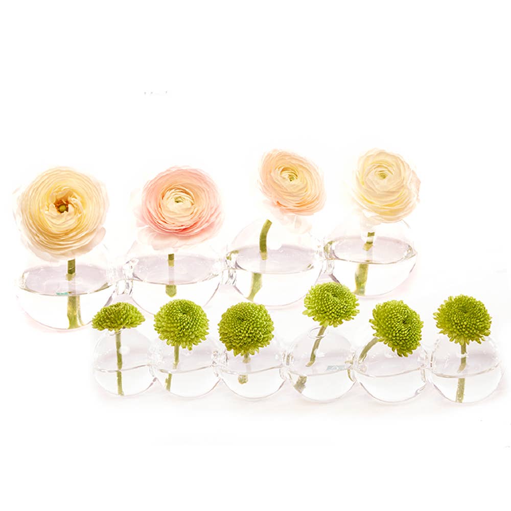 Caterpillar Hand Blown Modern Glass Flower Vase