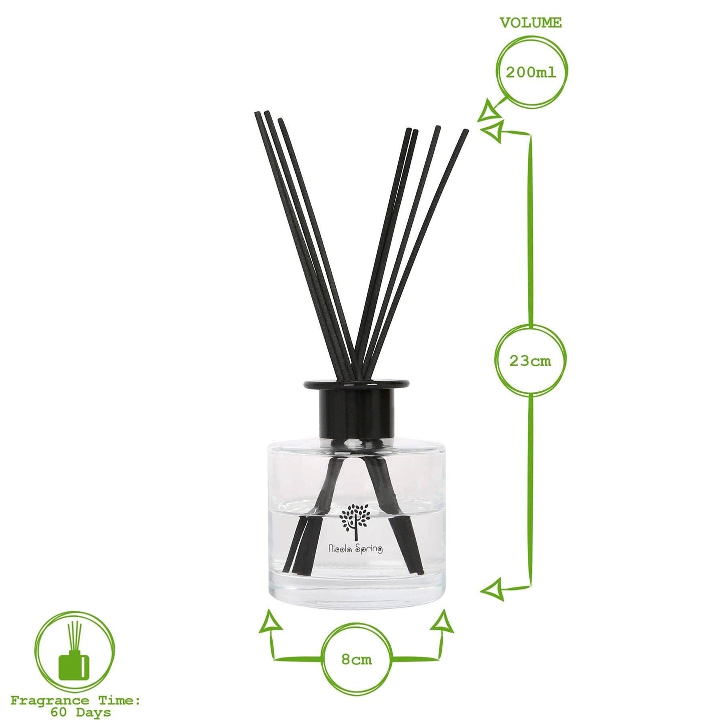 Glass Reed Diffuser - 200ml - Tropical Sunrise