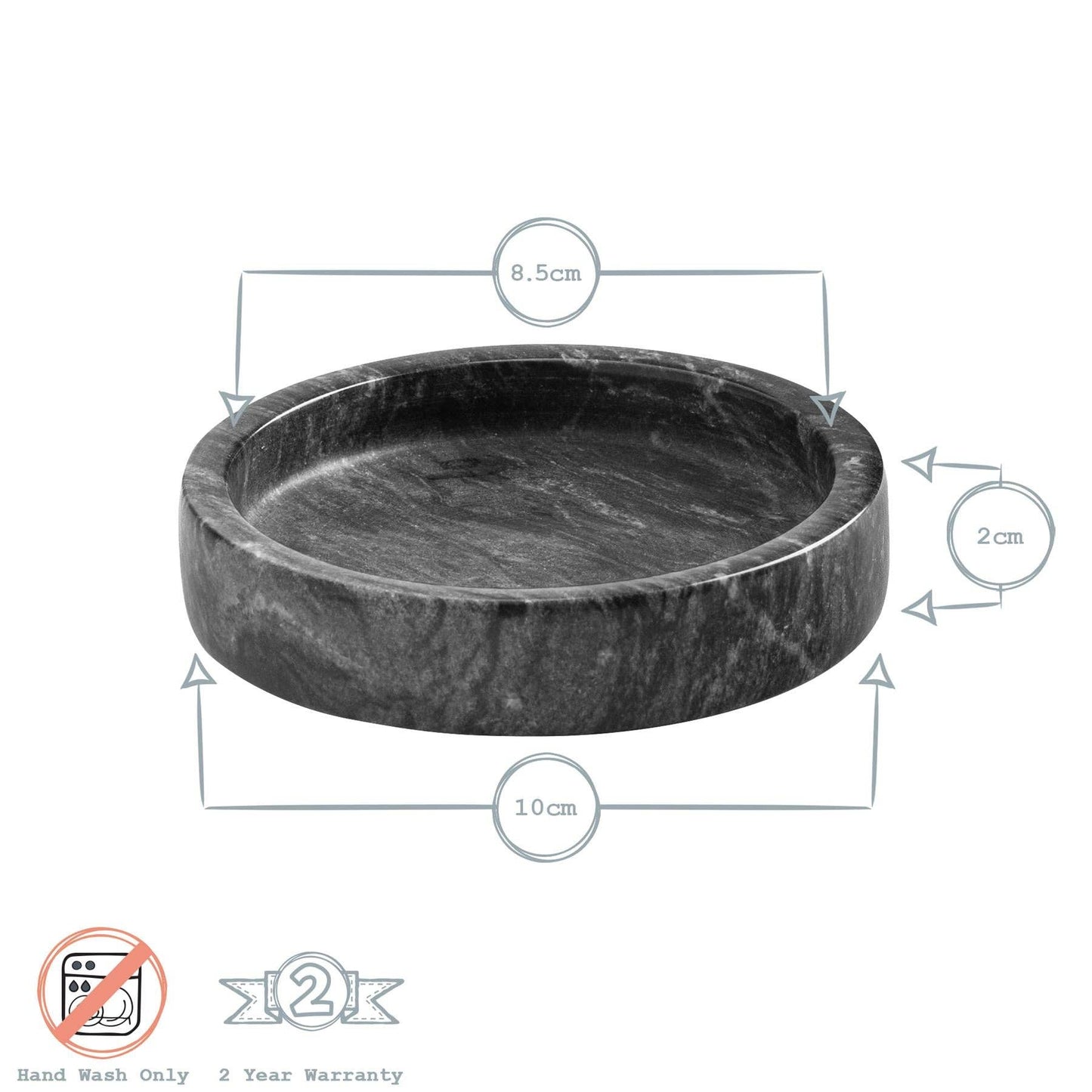 Argon Tableware Genuine Marble Wine Coaster