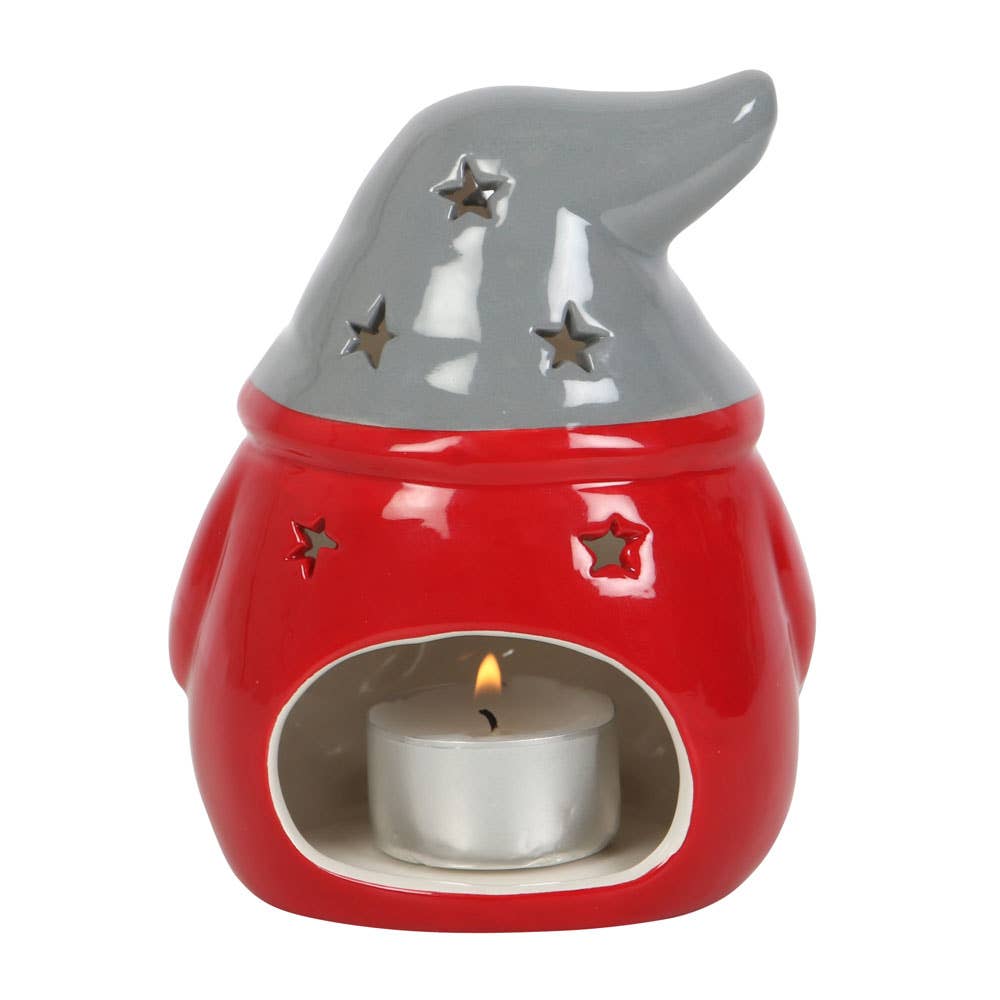 Red and Grey Christmas Gonk Tealight Holder