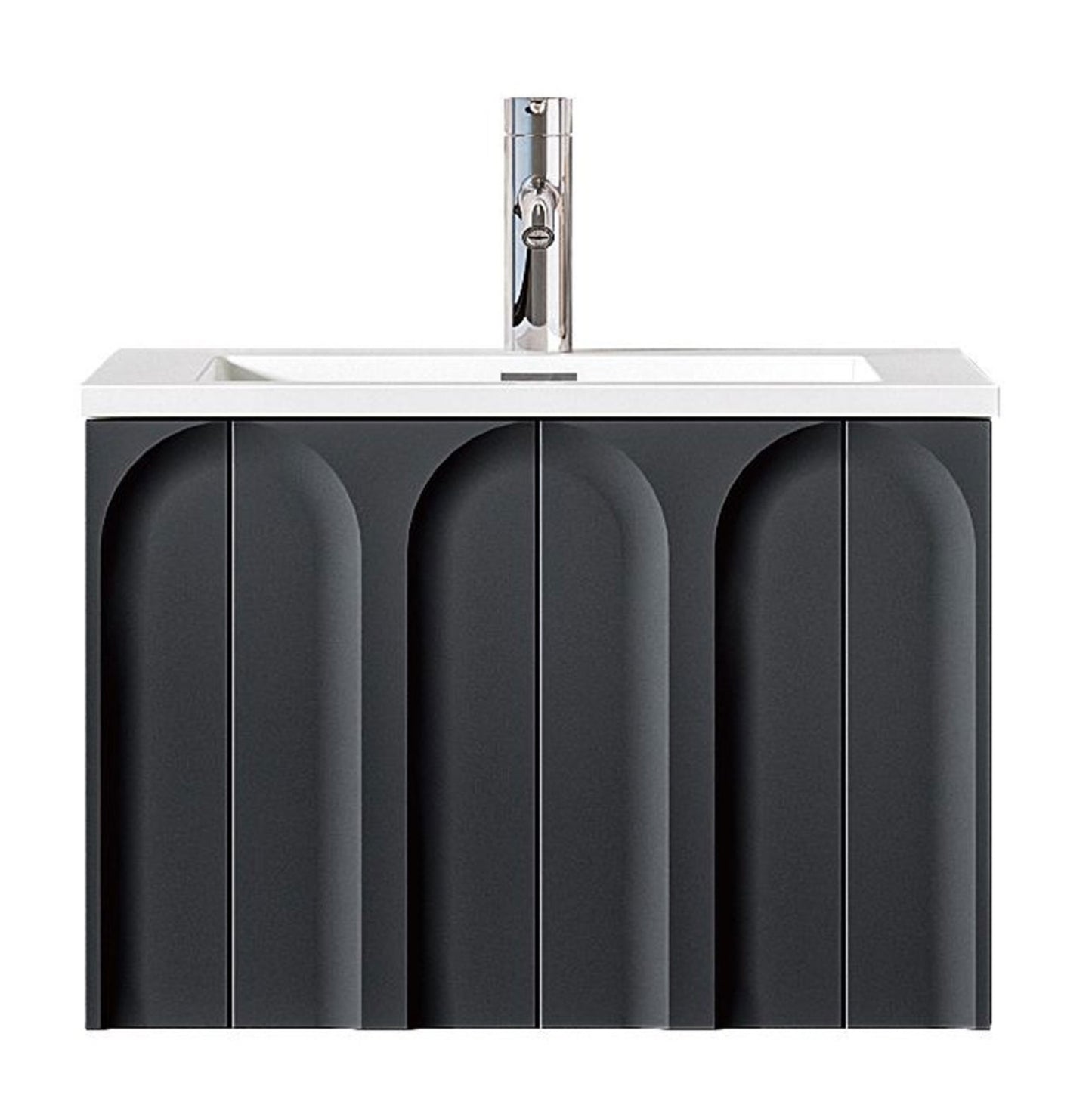 Serena 600mm Wall Hung Vanity Unit with Resin Basin – Stylish and Functional Bathroom Furniture