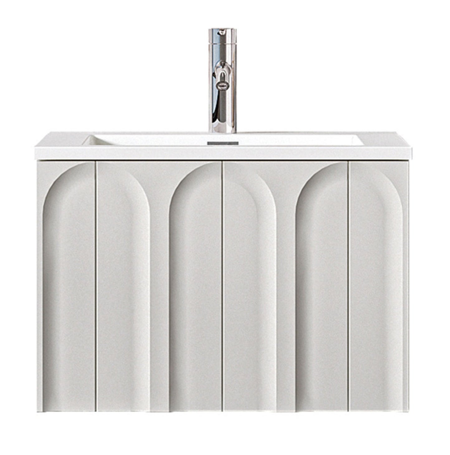 Serena 600mm Wall Hung Vanity Unit with Resin Basin – Stylish and Functional Bathroom Furniture
