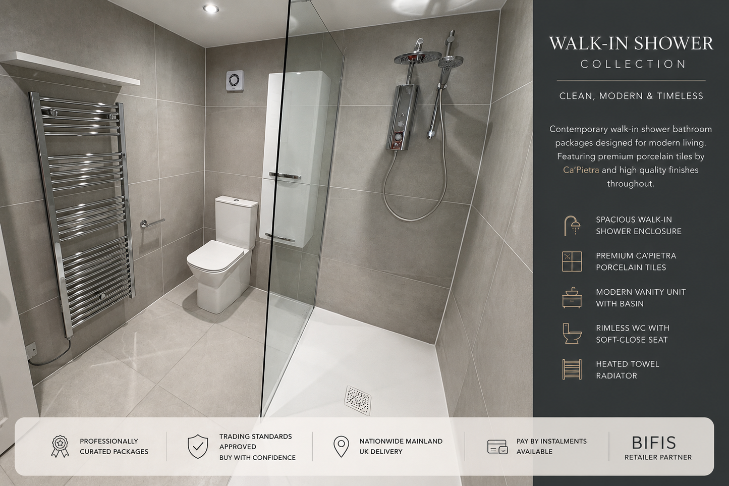 The Dorset Luxury Walk-In Shower Collection