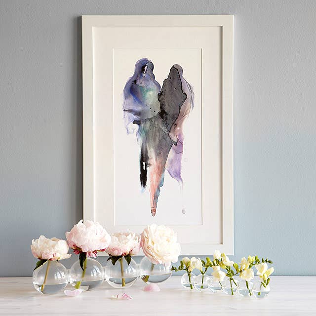 Caterpillar Hand Blown Modern Glass Flower Vase