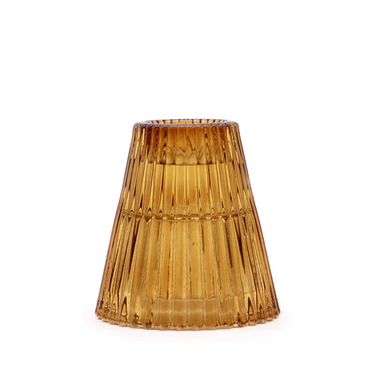 Flip Candle / Tealight Holder - Antique Amber