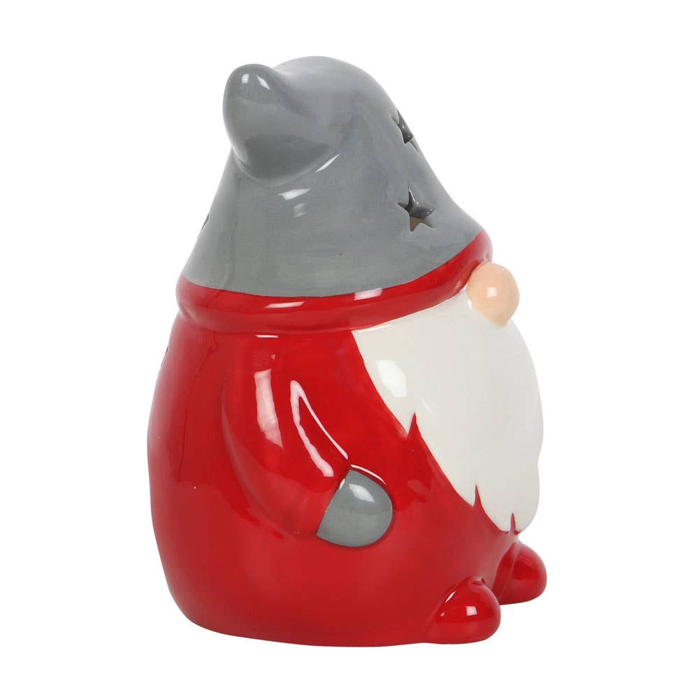 Red and Grey Christmas Gonk Tealight Holder
