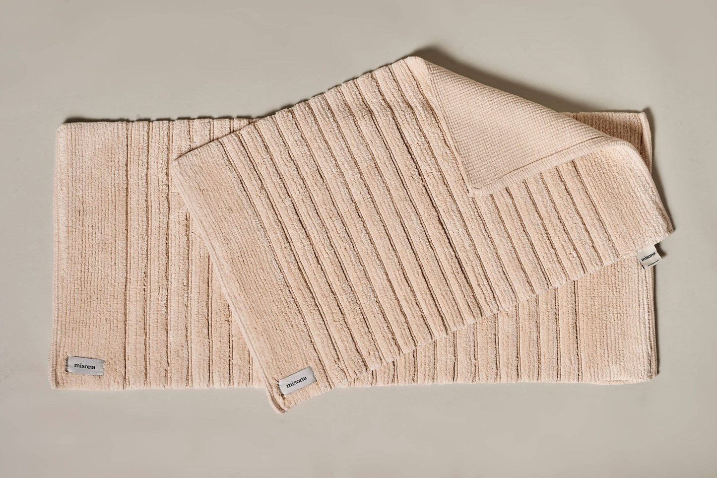 Organic Cotton Bath Mat & Bath Runner - Non Slip, Super Soft