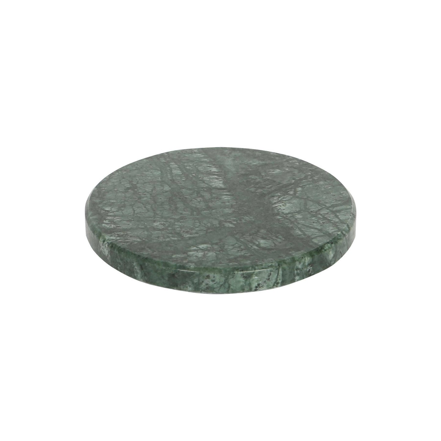 Round Marble Coaster - 10cm - Green