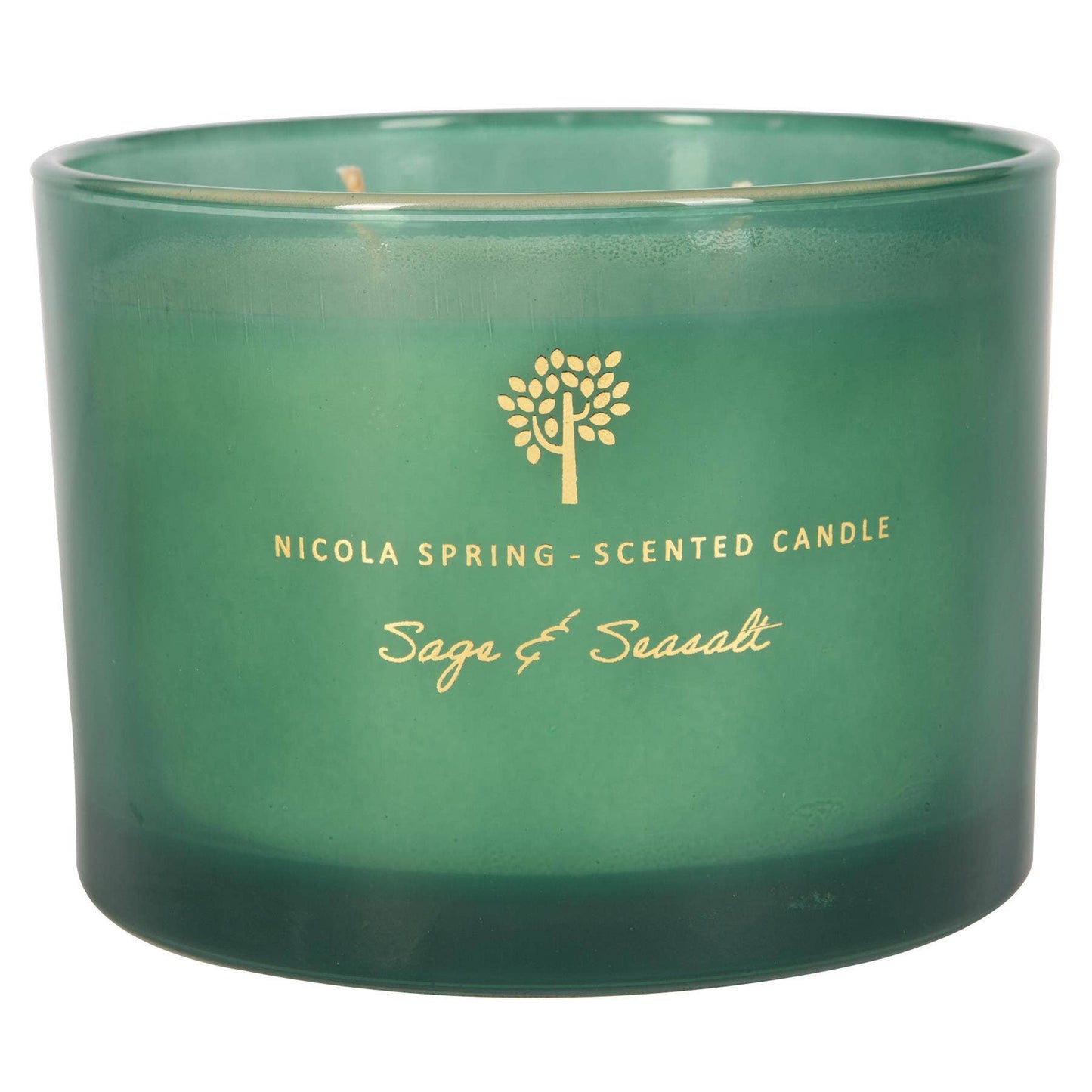 350g Double Wick Sage & Seasalt  Wax Candle Nicola Spring