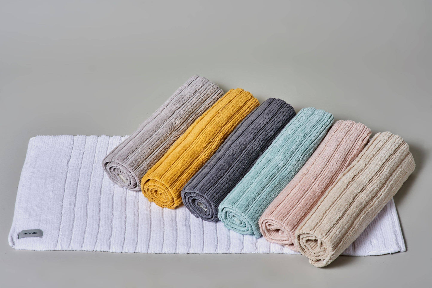 Organic Cotton Bath Mat & Bath Runner - Non Slip, Super Soft