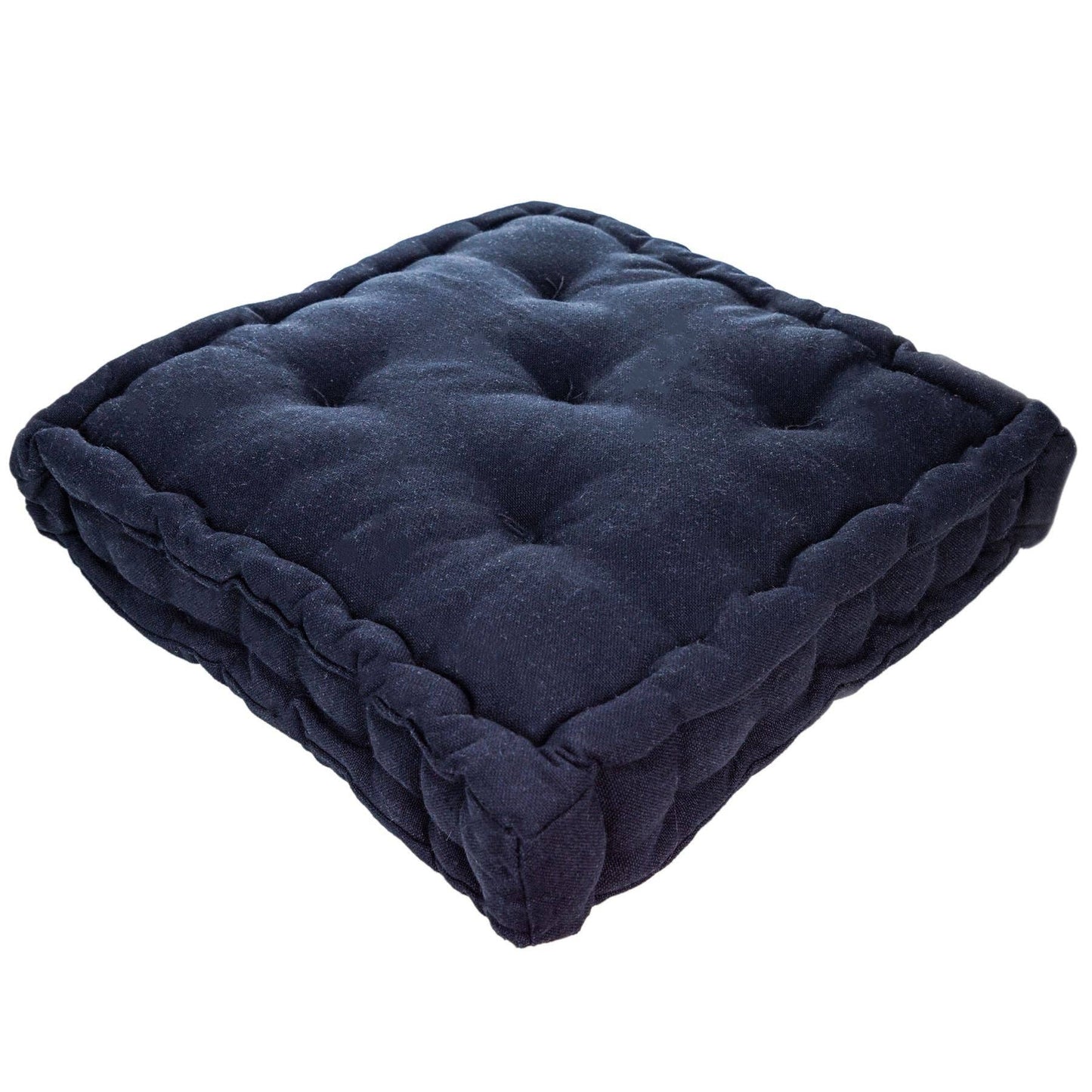 Nicola Spring French Mattress Dining Chair Cushion - Black