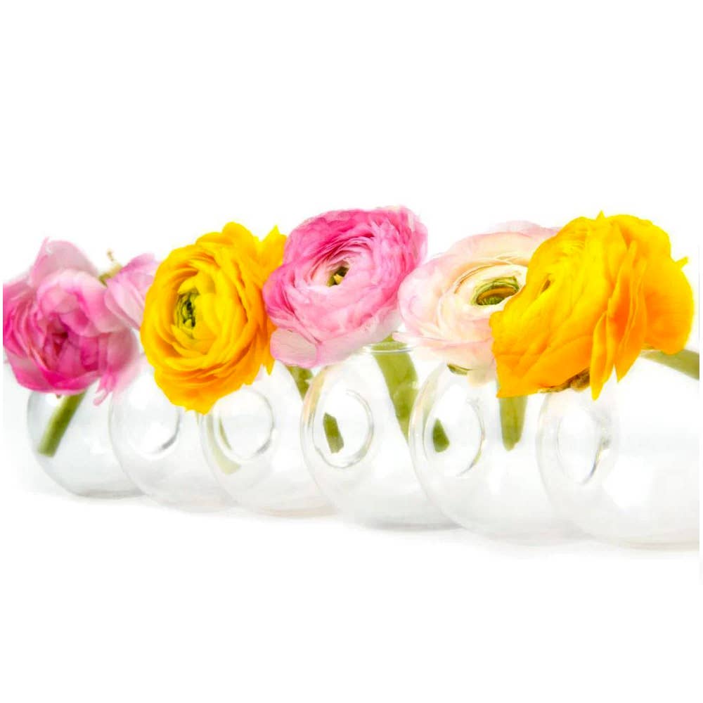 Caterpillar Hand Blown Modern Glass Flower Vase