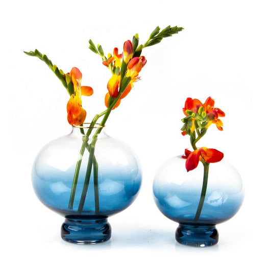 Lantern - Hand Blown Contemporary Glass Flower Vase