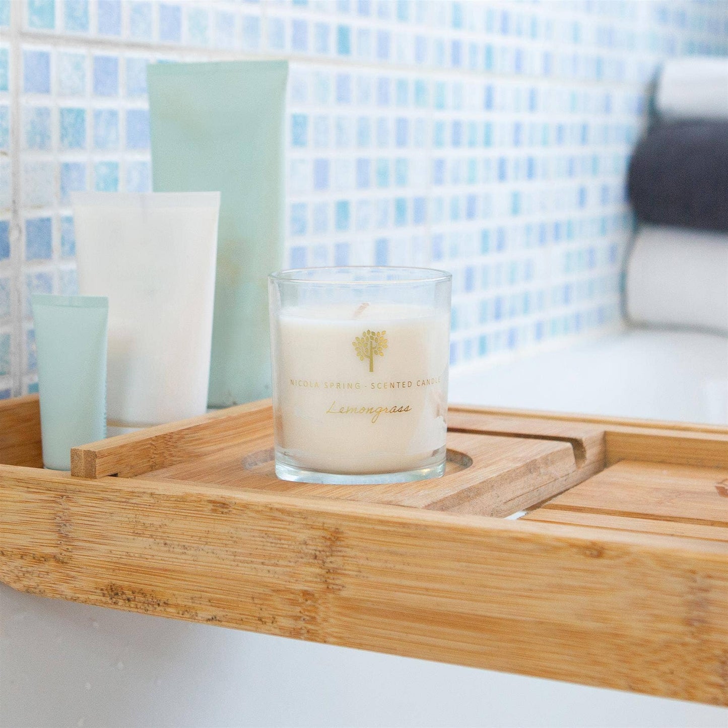 Lemongrass 130g Soy Wax Scented Candle - By Nicola Spring